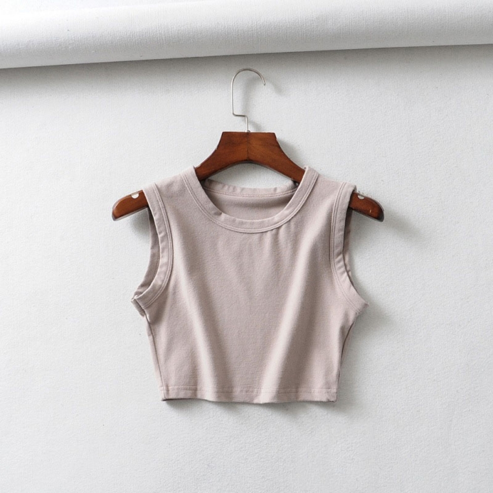NWT Cream/Beige Cropped Tank Top